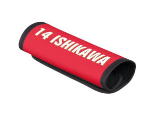 Best Price! Custom Name, Number, Colors. Sports Fans Red Luggage Handle Wrap