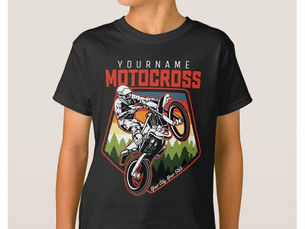 Best Deals! Personalized Motocross Racing Dirt Bike Trail Ride T-Shirt