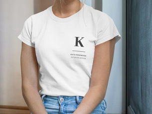 Top 5! Minimalist Black and White Modern Monogram Tri-Blend Shirt
