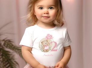 Review 2nd Birthday Cute Teddy Bear Toddler T-shirt