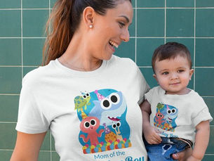 Best Price! Super Simple | Finny the Shark Confetti Birthday Tri-Blend Shirt