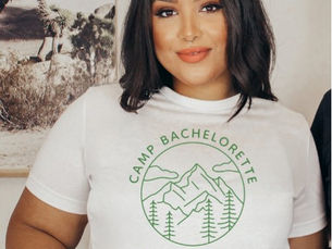 Big Deals! Custom Camp Bachelorette Bride Getting Hitched T-Shirt