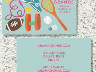 Big Deals! Fitness Gym Trainer Coach Sports CUSTOM Charming Business Card