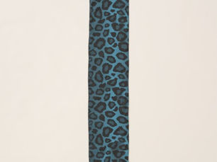 Review Blue and Black Leopard Print  Scarf