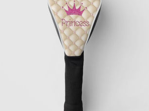 Hot Review! Charming Chic Pearls ,Tiara, Princess,Glittery Golf Head Cover