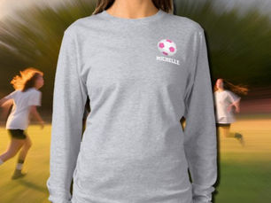 Hot Deals! Modern pink white soccer ball - add name T-Shirt