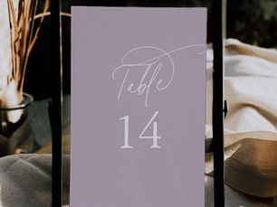 Top 5! Elegant Charm 5x7" Purple Wedding Table Numbers
