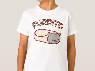 Review Kid's PURRITO Cat Burrito T-SHIRT
