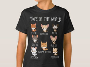 Hot Review! Foxes Of The World Gift for Fox Lover T-Shirt