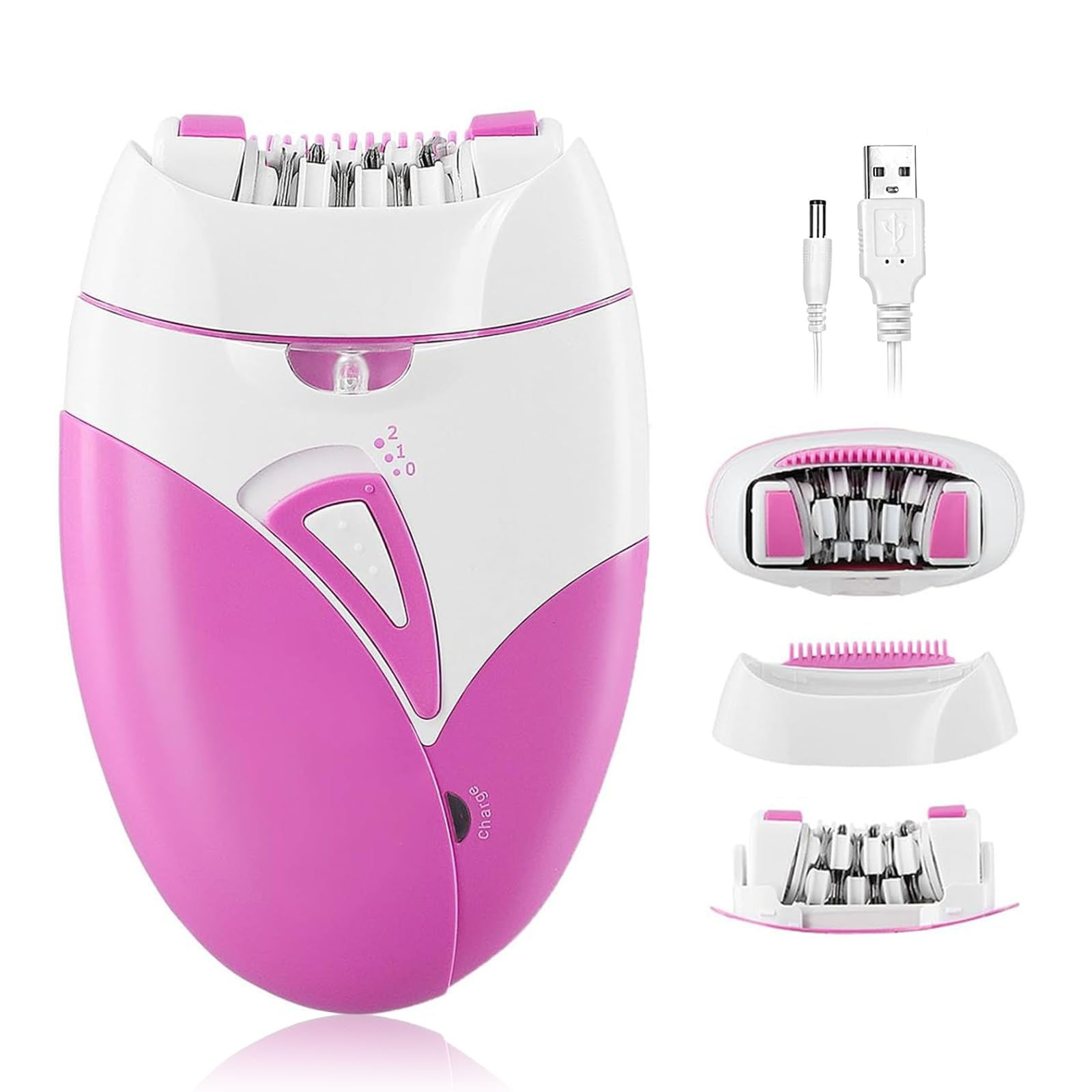 Epilator for Women Smooth Glide Epilator Facial Hair Remover for Women with 2 Sp