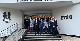 AB Türkiye Delegasyonu Başkan Yardımcısı Jurgis Vilcinskas ve AB üyesi ülkelerin Türkiye’deki Büyükelçilik Misyon Şefi Yardımcılarını Odamızda Ağırladık