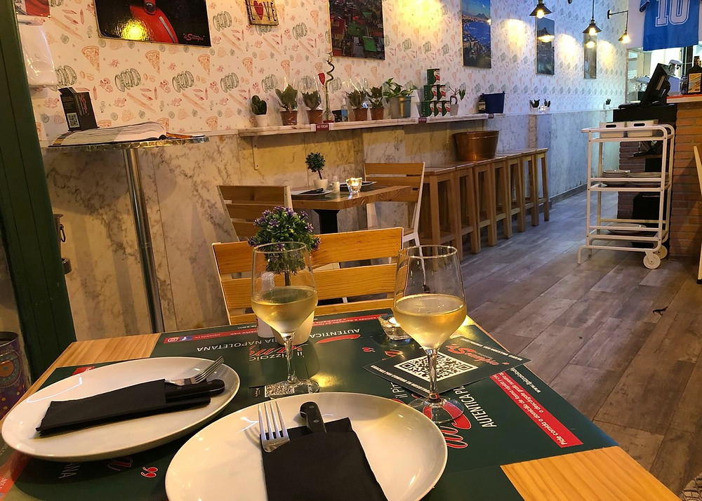 Interior de Il pizzaiolo di Scampia.