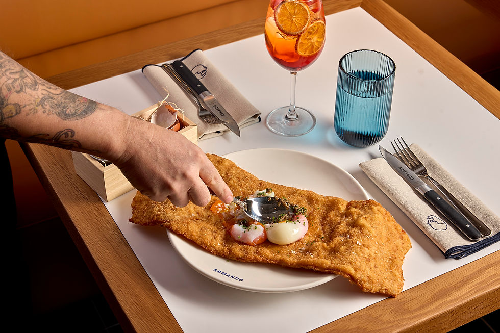 Puedes customizar a tu gusto el escalope Armando.