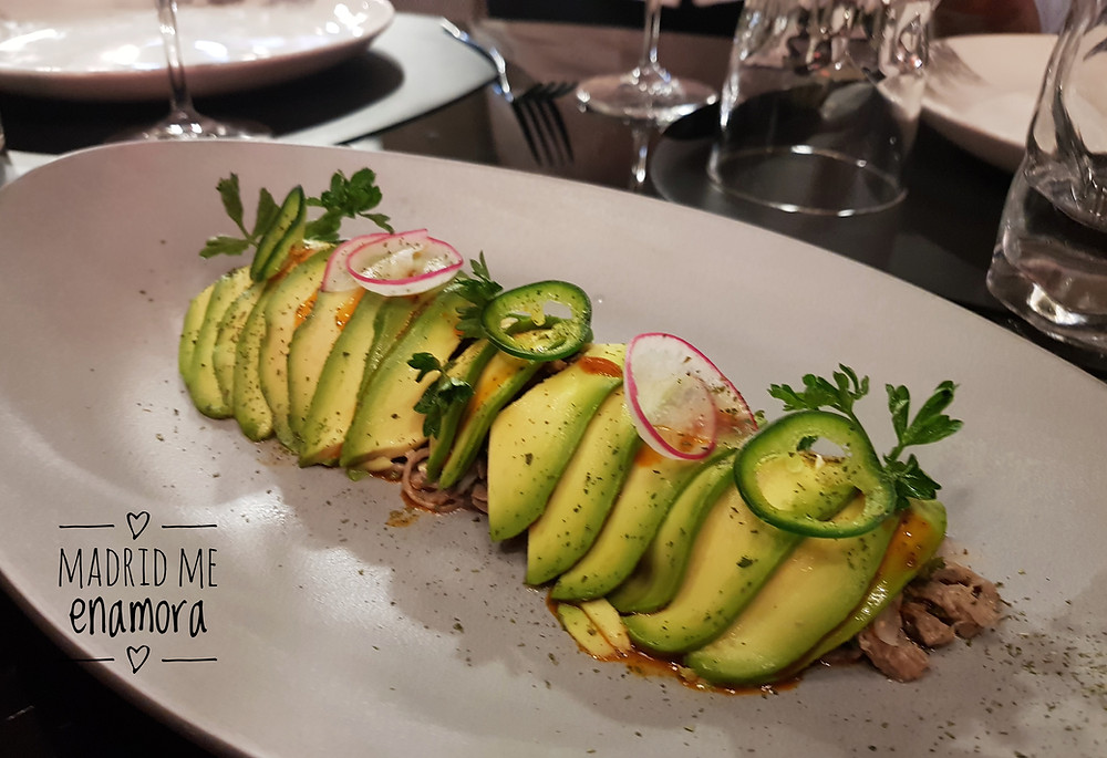 Salpicón de ternera con aguacate.