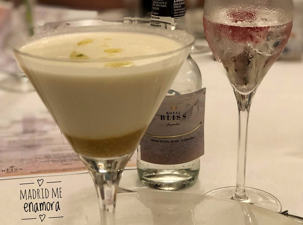 Menú Royal Bliss del Café de Oriente recomendado por www.madridmeenamora.com