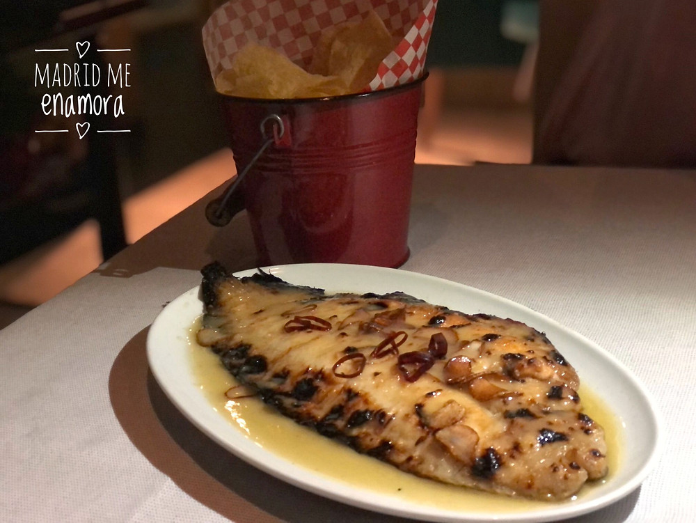 Lenguado a la parrilla.