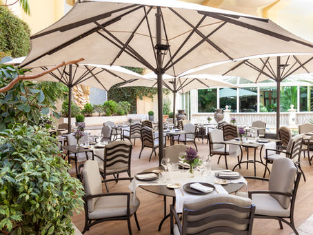 La terraza del InterContinental es un oasis en medio de la ciudad.