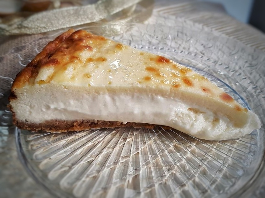 Tarta de queso de Tres por cuatro.