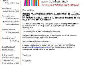 9/6/2014 MPCAM 2nd AGM & Conference