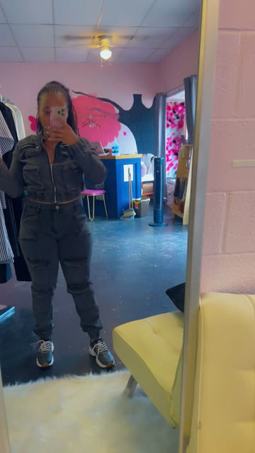 Thumbnail: Faded Black Denim Jean Set