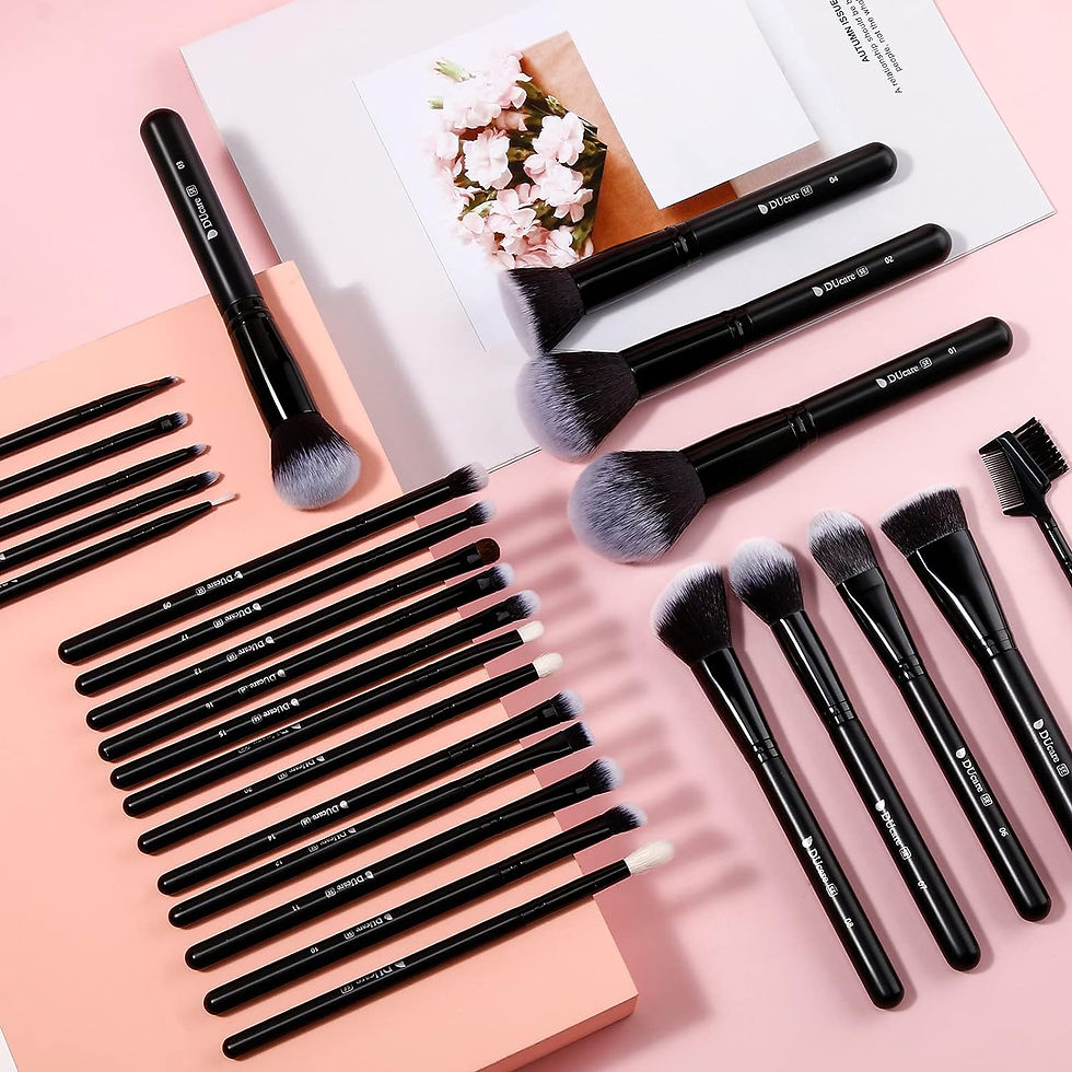 Thumbnail: DUcare Professional Makeup Brush Set 10-32Pc Brushes Makeup Kit Synthetic Hair F