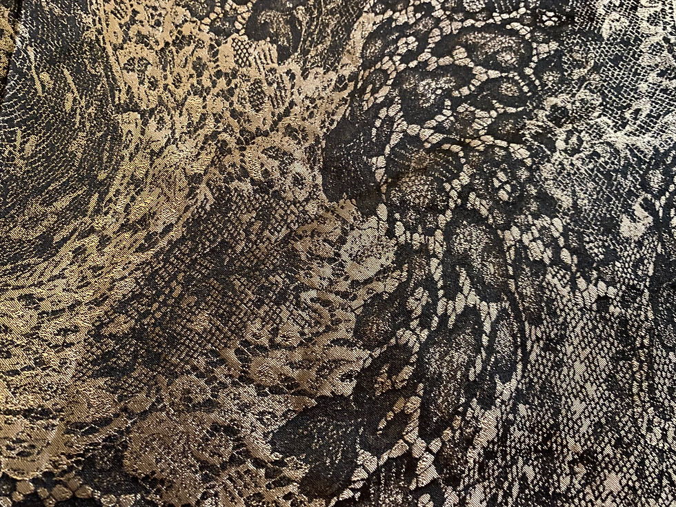 Black and Gold Lacey Pattern