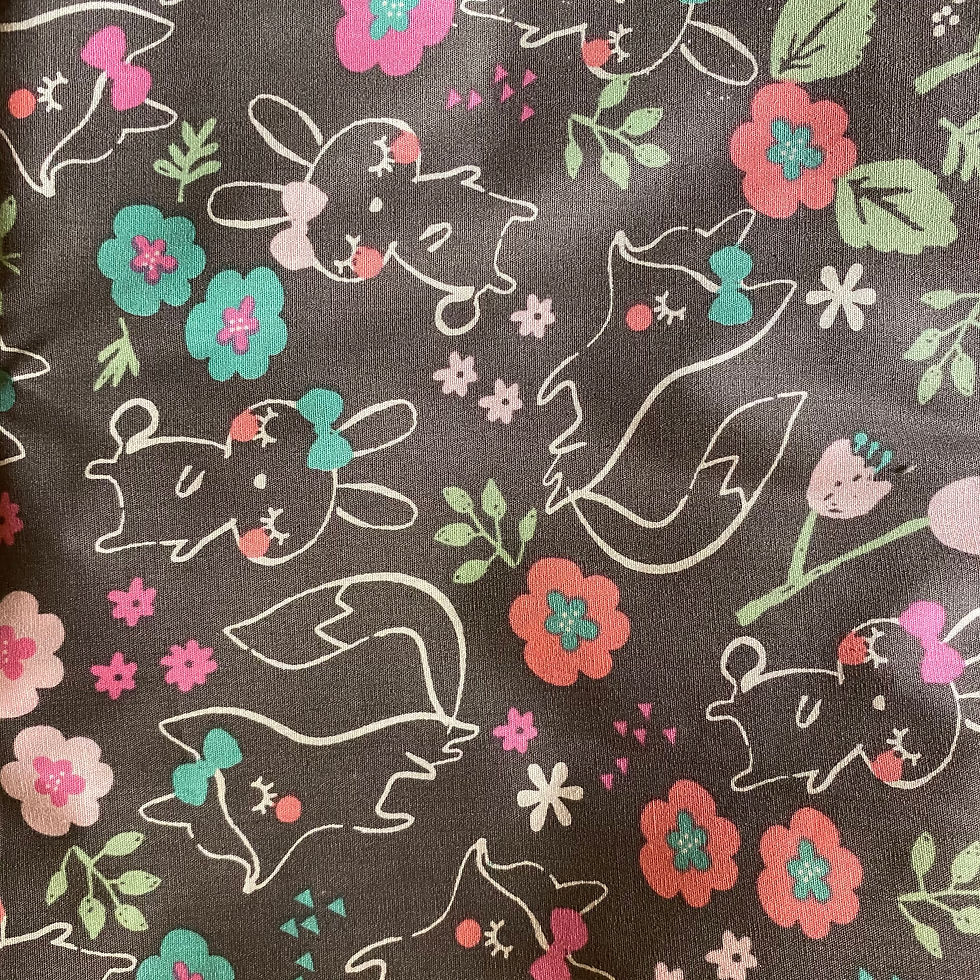 Fox and Bunny- grey
