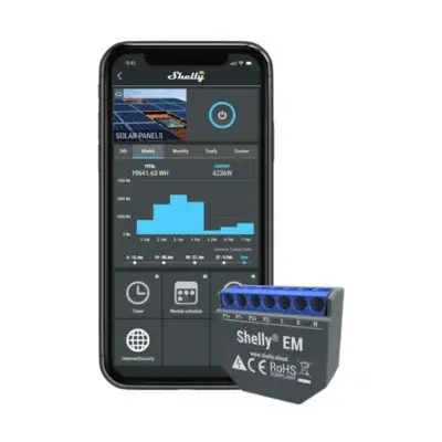 Indexkép: Shelly EM Contor de energie monofazat cu 2 canale 120A (WiFi)