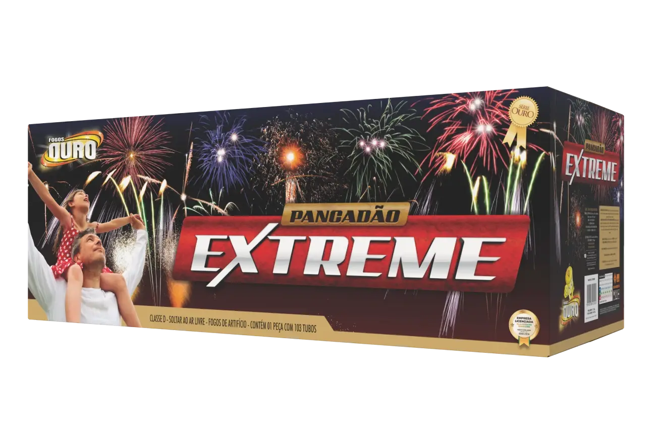 TORTA PANCADÃO EXTREME - FOGOS OURO