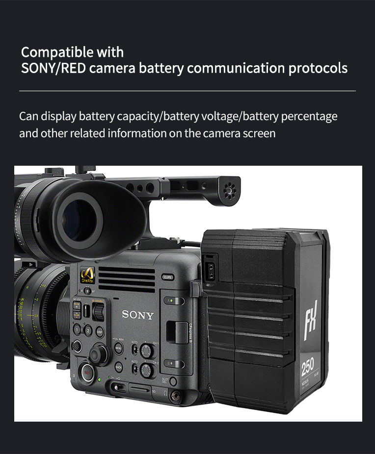 Thumbnail: Nexus BP-250SL – Smart V-Mount Battery with LCD & USB-C SKU: BP-250SL