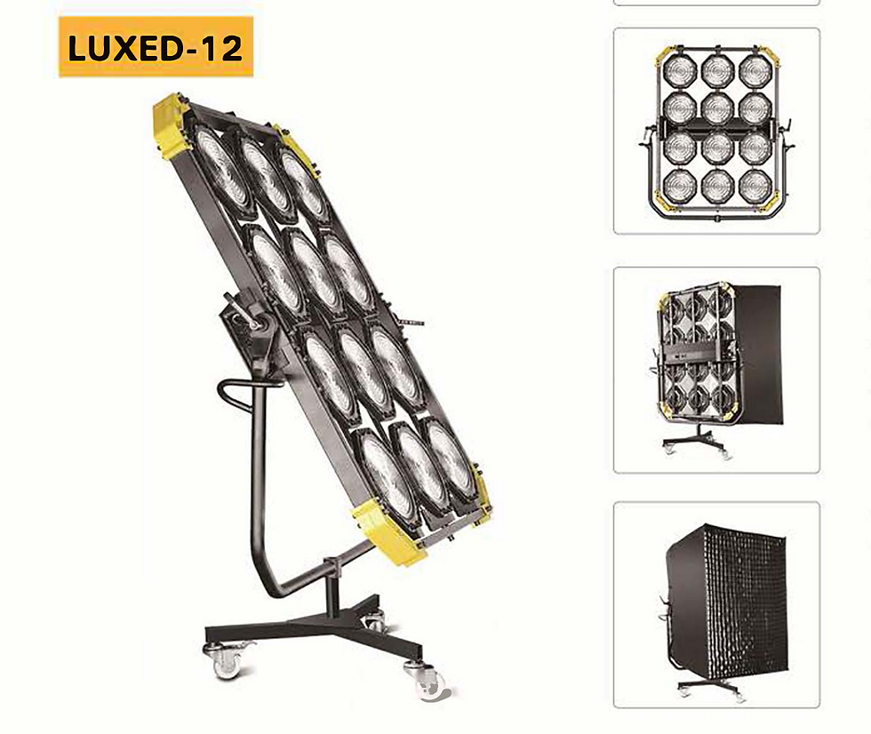 Miniatura: LUXED-12  KIT  *2160W Bi-Color Spotlight LED LIGHT Lumenradio & Flight Case)