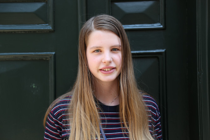 Skolepraktikant på feltarbejde