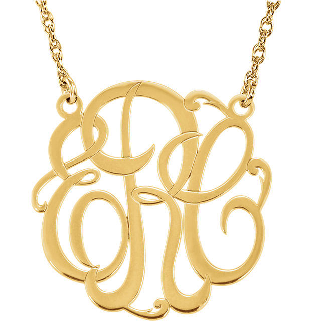 Thumbnail: Yellow Gold 25mm Monogram