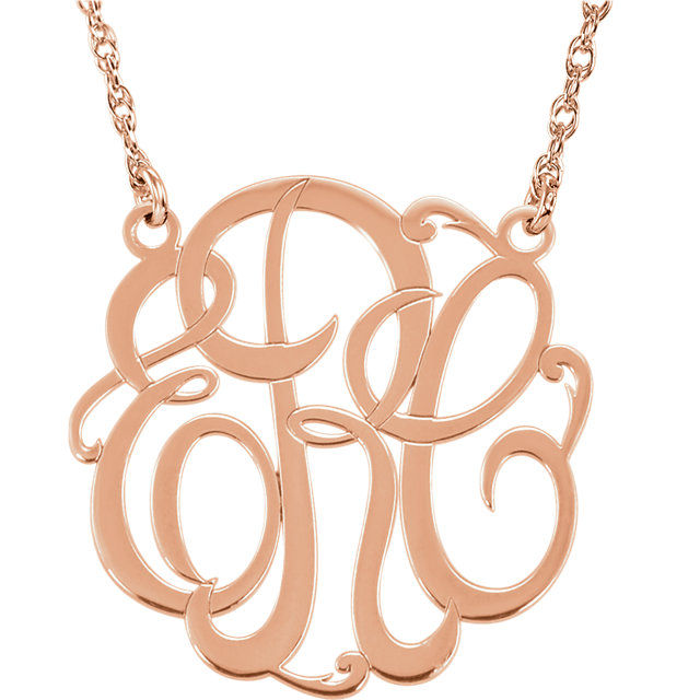 Thumbnail: Rose Gold 25mm Monogram
