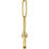 Thumbnail: 14K Yellow Gold Charm Necklace Side