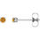 Thumbnail: 14KW 2.5 mm Citrine Earring