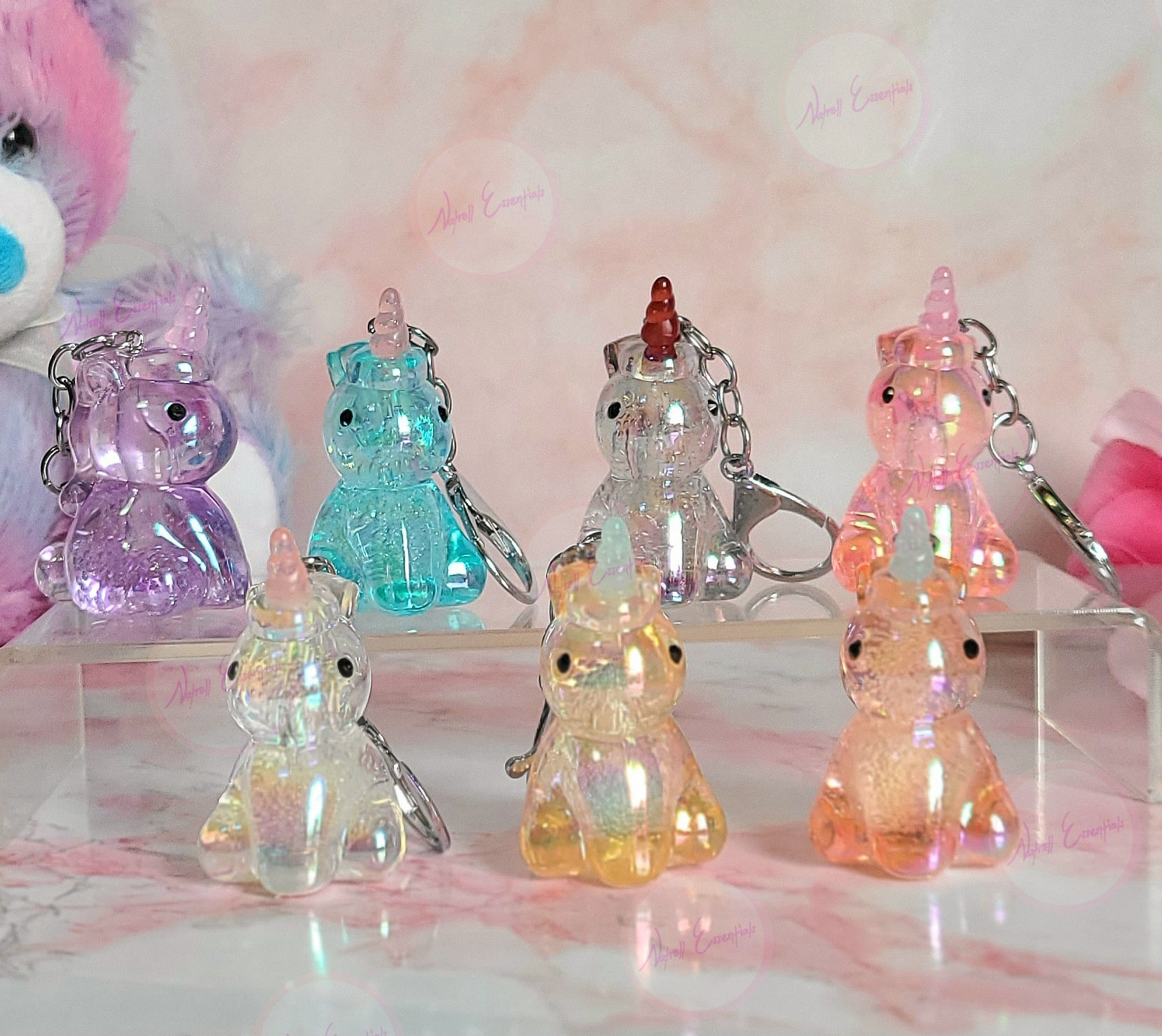 Acrylic Unicorn Keychains 