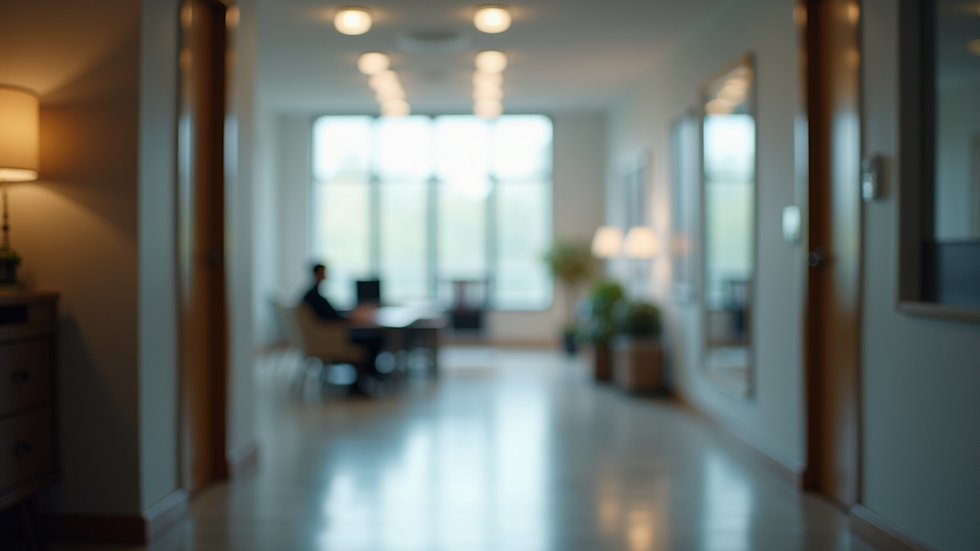 Eye-level view of a property management office