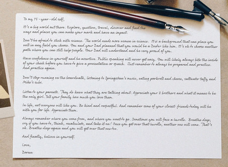 A letter to my 15-year-old self