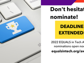 Call for nominations: 2022 #EQUALSinTech Awards