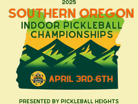 Come join us for the Southern Oregon Indoor Pickleball Championships!