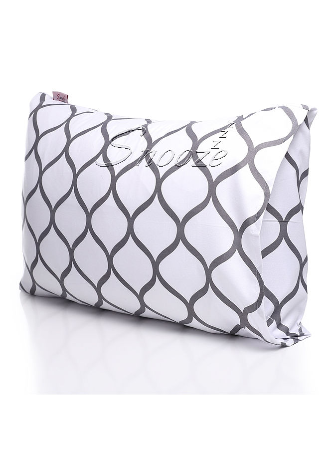 Pillowcases (white waves design)-  أكياس وسادة تصميم وايت ويفز