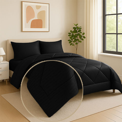 الصورة المصغرة: Winter hotel quilt jackared striped - لحاف فندقي شتوي جاكارد سترايبد