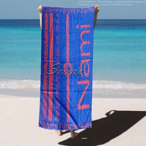Thumbnail: Snooze Beach towel -بشكير بحر قطن سنوز