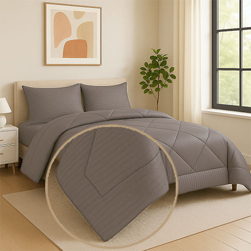 الصورة المصغرة: Winter hotel quilt jackared striped - لحاف فندقي شتوي جاكارد سترايبد