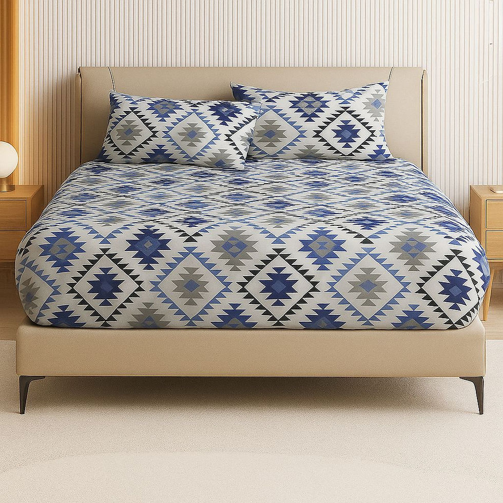 الصورة المصغرة: Fitted bed sheet set -  طقم ملاية باستيك