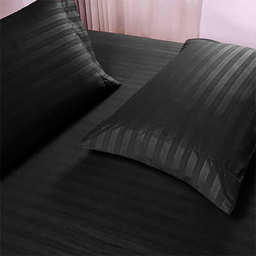 Thumbnail: Snooze Striped Flat Bed Sheet  -  سنوز طقم ملاية عادية سترايبد