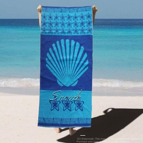 Thumbnail: Snooze Beach towel -بشكير بحر قطن سنوز
