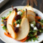 Poached pear salad