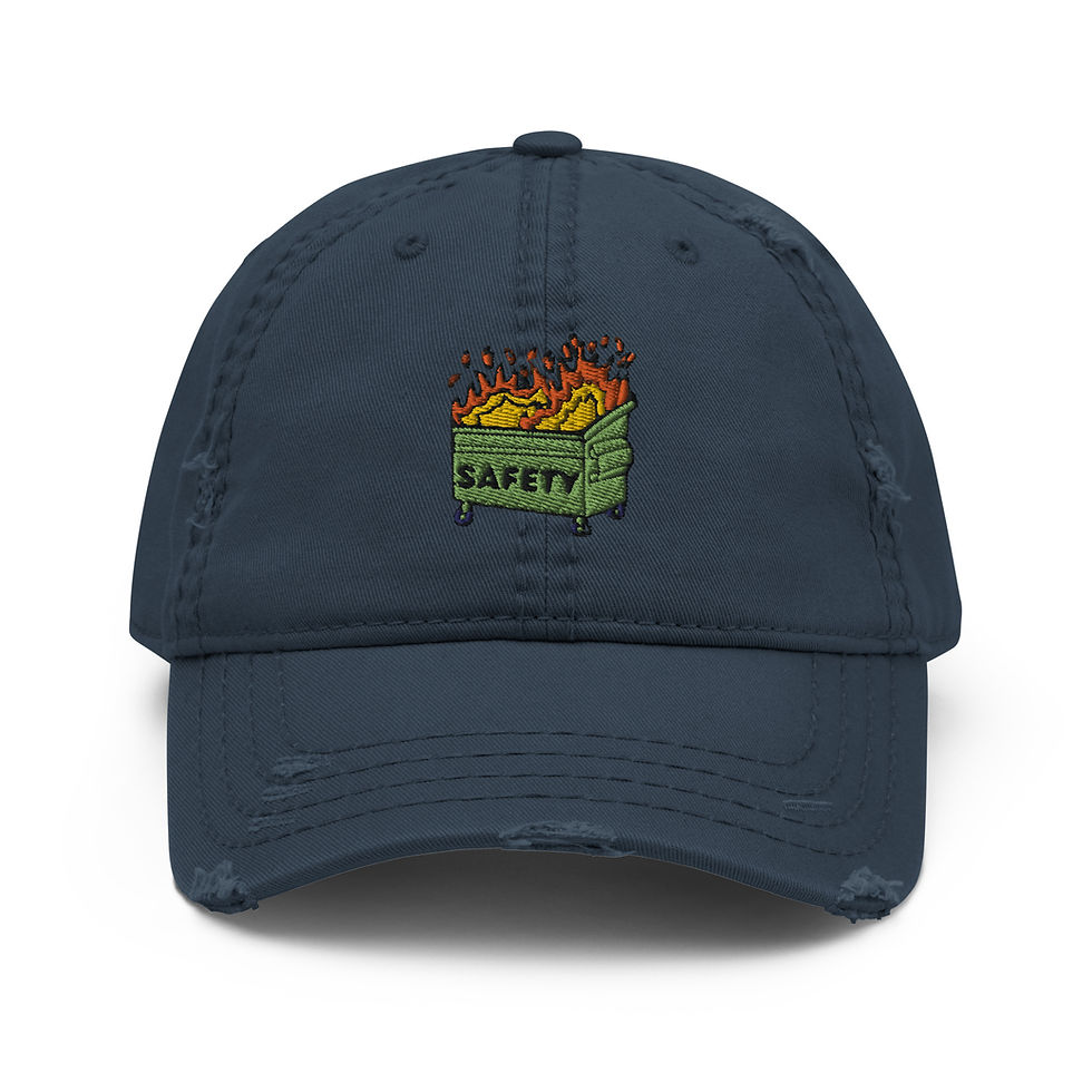 Miniatura: The Dumpster Fire Distressed Dad Hat